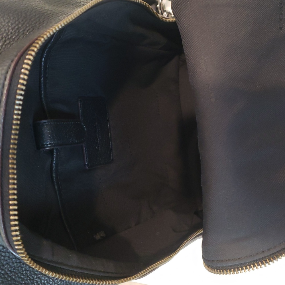 Coach Black Leather Men's Sling Bag - Picture 12 of 12